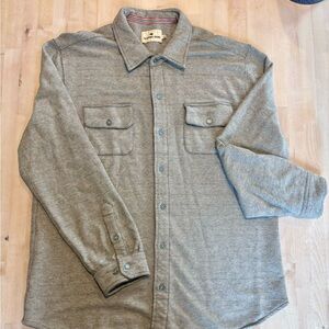 Normal Brand Textured Knit Button Down Shirt